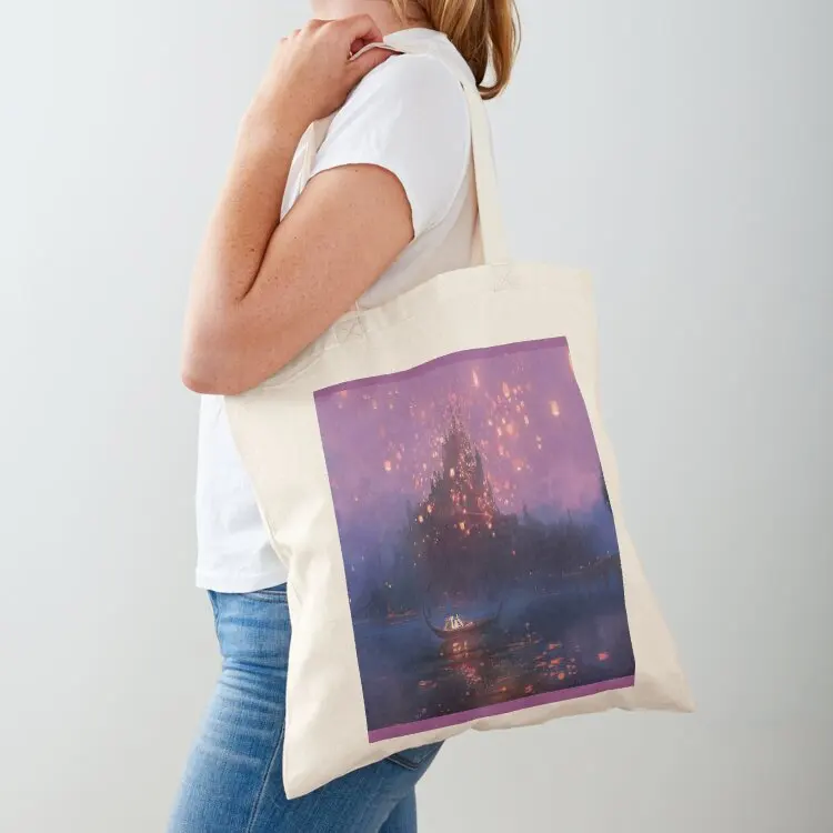 

Tangled Lanterns Tote Bag Canvas shoulder bag canvas bags Custom bag shopping logo
