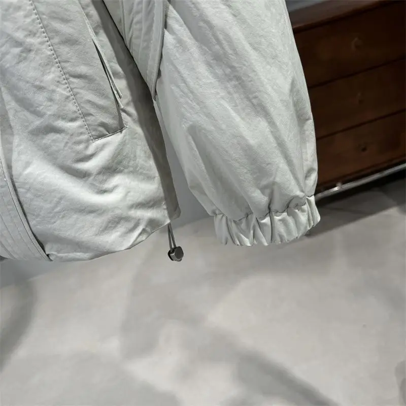 2026 Winter Thickened Hooded Jackets Men's Solid Color Down Cotton Coats Male Trend Loose Casual Cotton-padded Parkas C963