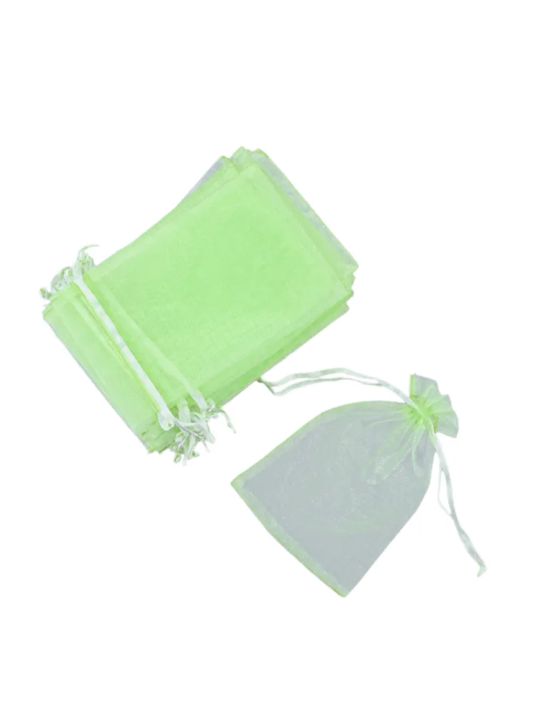 Fine Mesh Bags Drawstring Mesh Bag Transparency For Ripeness Dense Fine Mesh Material Double Drawstring Design Garden Use