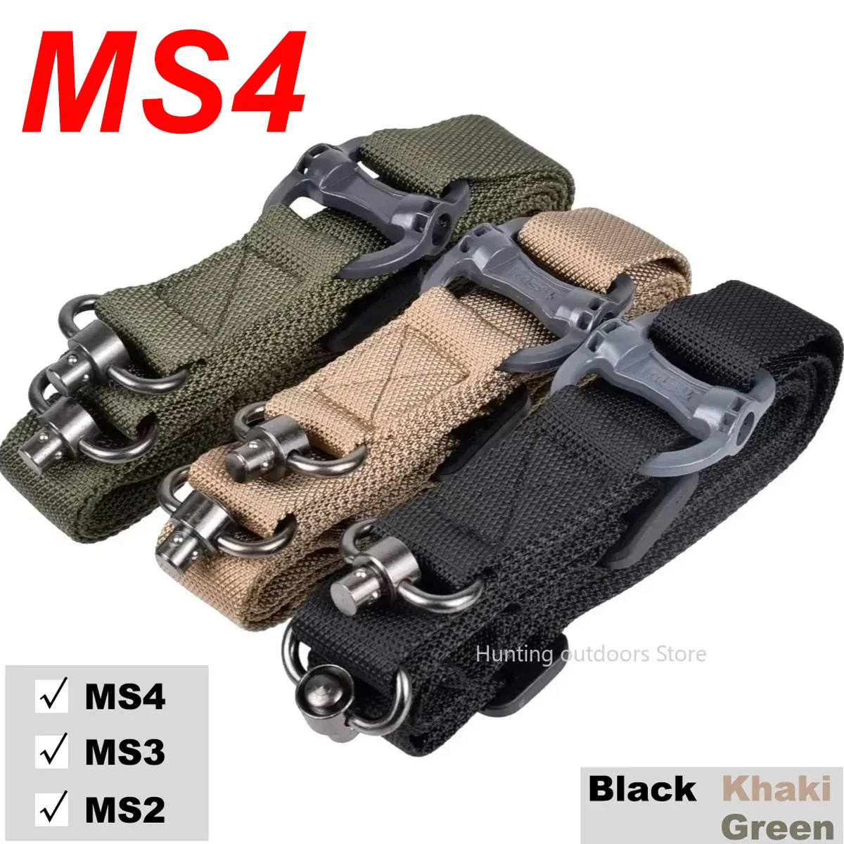 

MS4 Sling MS3 MS2 2-точечный регулируемый тактический ремень для винтовки, охотничий нейлоновый ремень для пистолета, тактические ремни для защитной пистолета, быстросъемный ремень