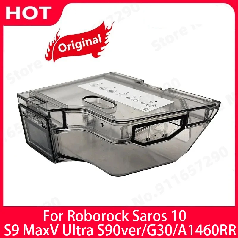 Original Roborock Saros 10 / S9 MaxV Ultra / S90ver / G30 / A1460RR New Dust Box Vacuum Cleaner Robotic Parts Robot Dustbin Box
