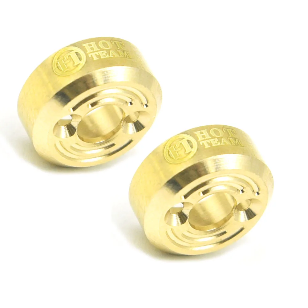 Hot Team Hobby Brass Rear Hubs Weight for Axial 1:30 SCX30 Ford Bronco AXI-2048 / SCX30 Jeep Wrangler AXI-2261 Upgrades Parts