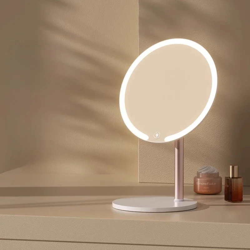 Home Modern LED lamp cosmetic vanity mirror Decorative Mirrors Light makeup mirror makeup mirrors Room decoration Table mirrors