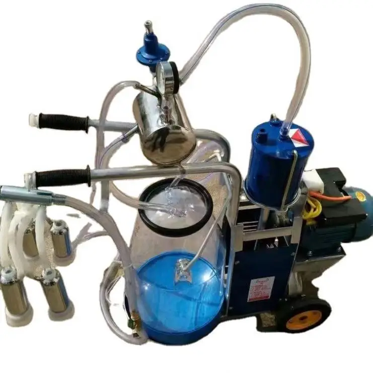 Hot sale mini goat portable cow milking machine portable cow milking machine VACUUM CLEAR MILKING MACHINE 25L