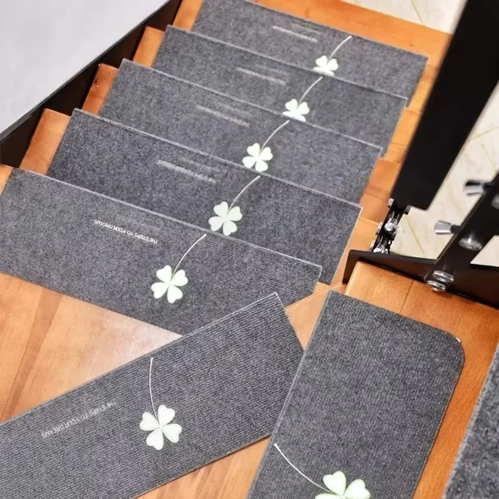 High Quality Non-slip Luminous Stair Stepping Mat Soft Self-adhesive Water Absorption Stair Mat Home Decor Stair Floor Carpet