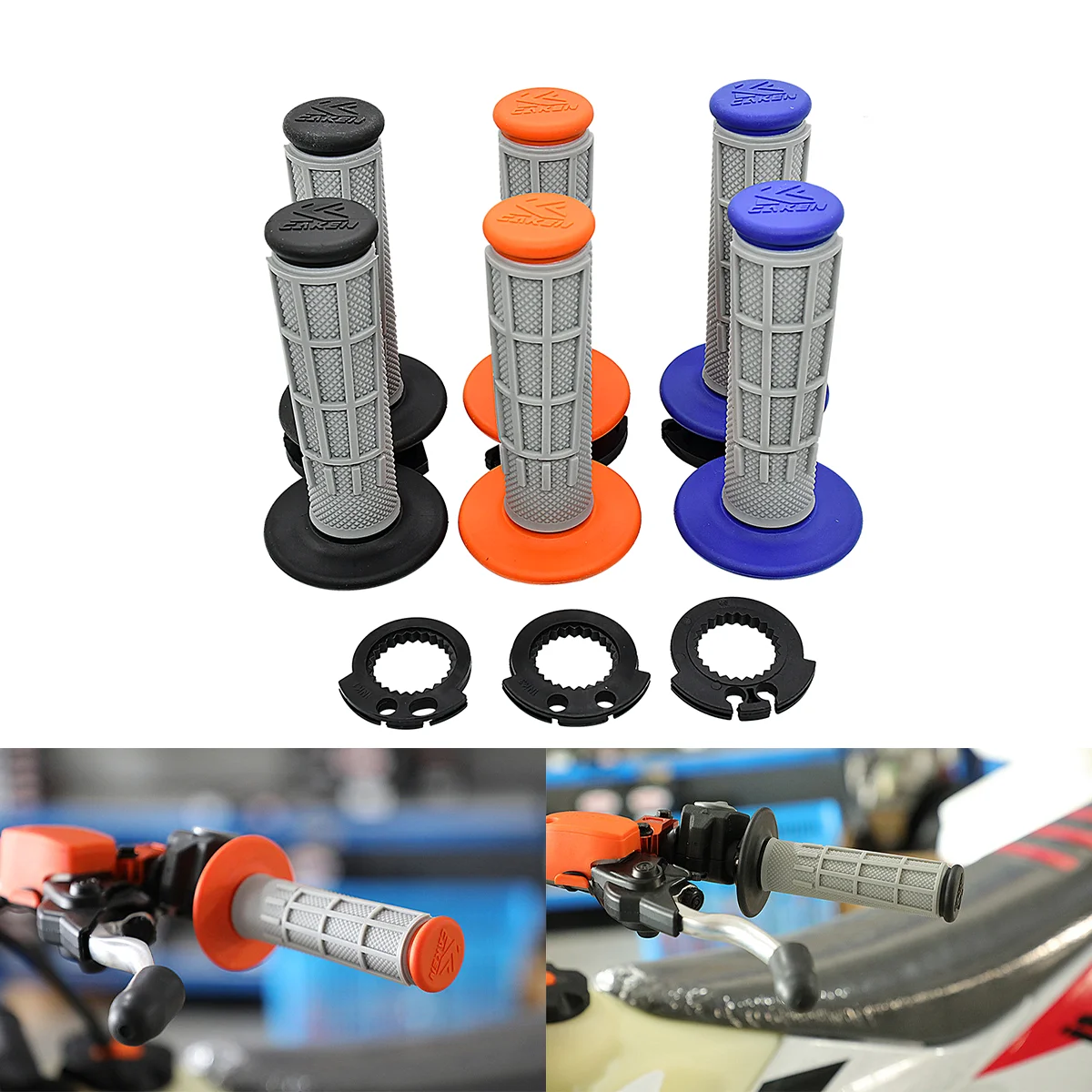 

For KTM XCF-W XC-W EXC EXC-F SX-F SX-R XC-F Freeride 250F 250 350 450 500 530 2004-2021 NEW Handlebar Lock-on Grips Tube