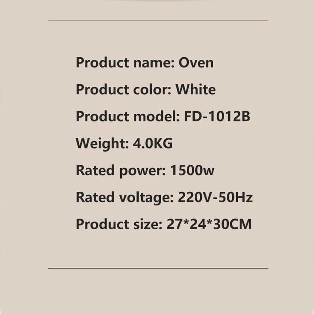 Электрическая духовка, бытовая фритюрница, интеллектуальная машина для выпечки на пару, Freidora Al Aire Apparecchi Di Cottura