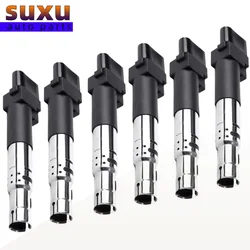 1PCS/6PCS 022905715B 022905715A Spark Plug Ignition Coils For VW Passat CC Touareg Phaeton For AUDI Q7 SKODA SUPERB 3.2 3.6 V6