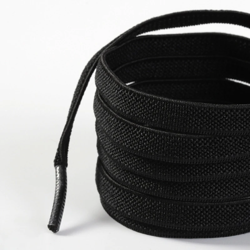 8 mm breite, elastische Schnürsenkel, flache, hochwertige Schnürsenkel, geeignet für eine Vielzahl von Schuhen, 1 Paar/3 Paar – Detail 5