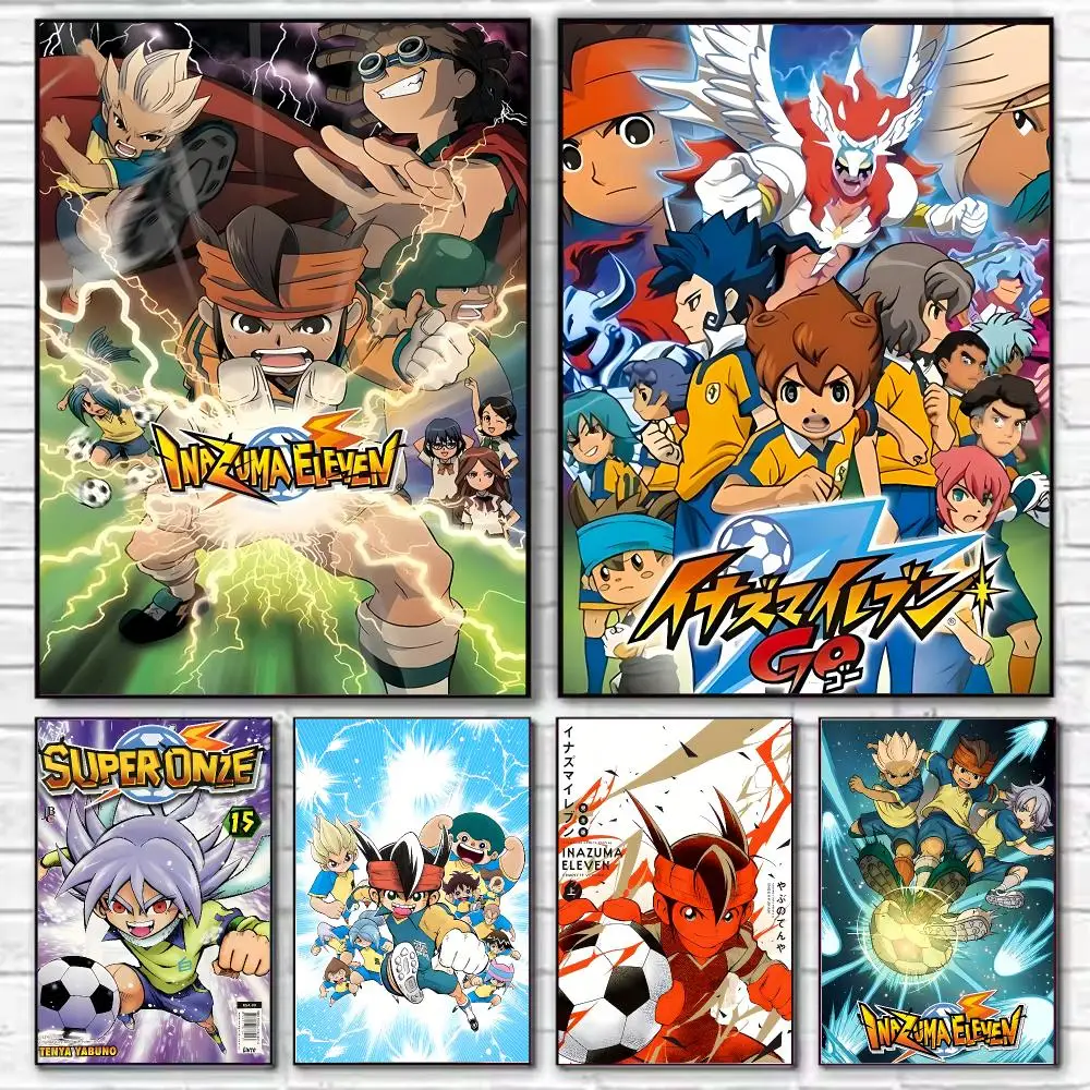 Anime Inazuma Eleven Poster HD Art Decorative Wall Art Waterproof Home Décor for Living Room Bedroom Café Stylish Gift