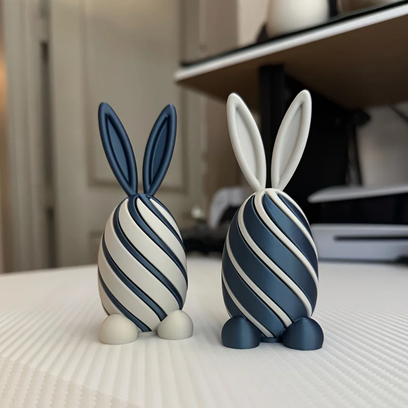 Rotating Bunny Easter Eggs | Random colors, office desk finger toys and ornaments, Easter gifts