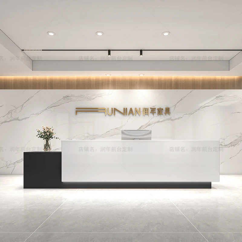 Barber Dental Reception Counter Decor Gym Medical Restaurant Reception Counter Commercial Doctor Toonbank Receptie Furniture