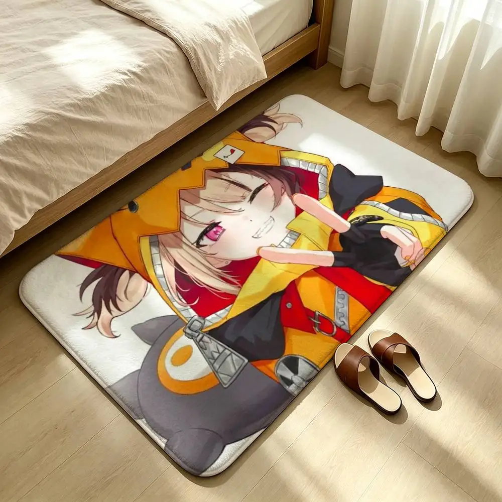 Gigi Murin hololive Shower Room Absorbent Small Floor Mat Soft Comfortable Decorative Foot Mat