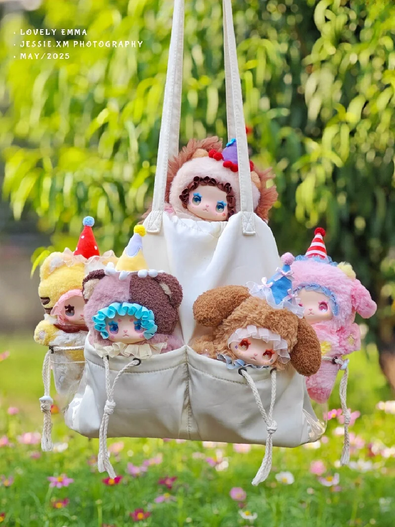 Nova caixa cega adorável emma gosto festa série caixa cega de pelúcia na moda brinquedo estatueta bonito boneca pendurar saco caixa mistério presentes surpresa