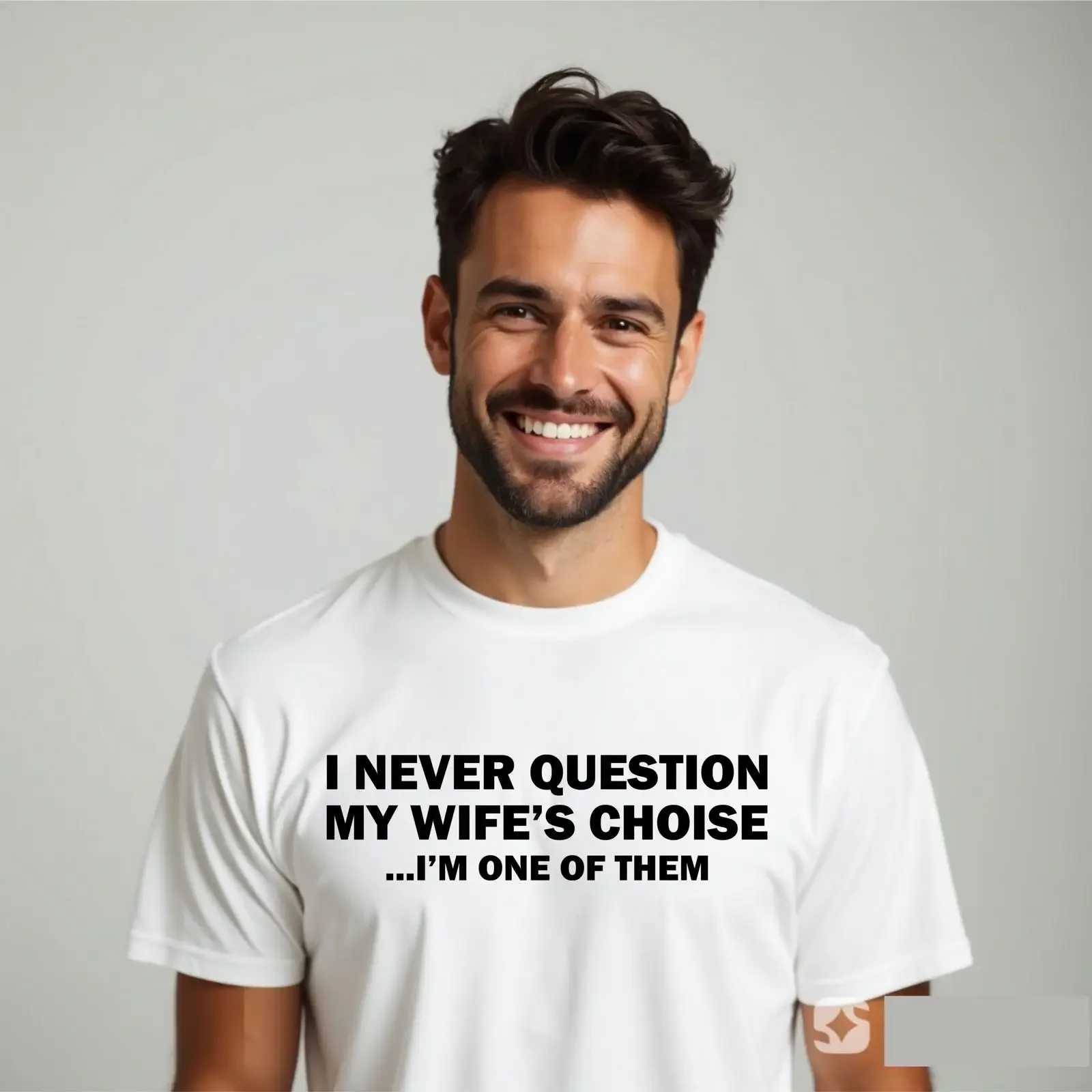 Married Couple T Shirt Never Question My Wife's Choice 100 Cotton  vintage Washed Unisex Casual Top For Everyday Wear