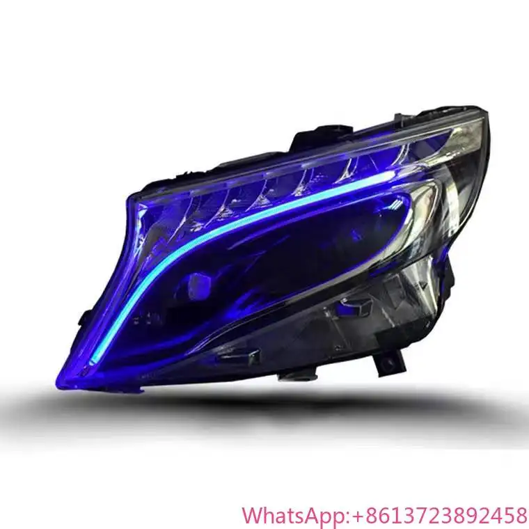 

Для Mercedes-Benz V-Class V250 V260 2016-2020 годов выпуска, новые полностью светодиодные динамические последовательные передние фары 6000K для Mercedes-Benz Vito