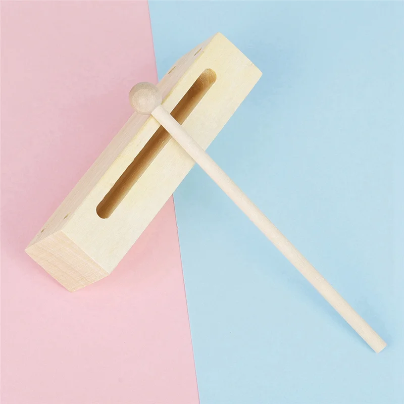 2525+ High-Quality Orff Instruments Wooden Percussion Instruments Square Two-Tone Clappers Early Childhoods Education Gift Toy