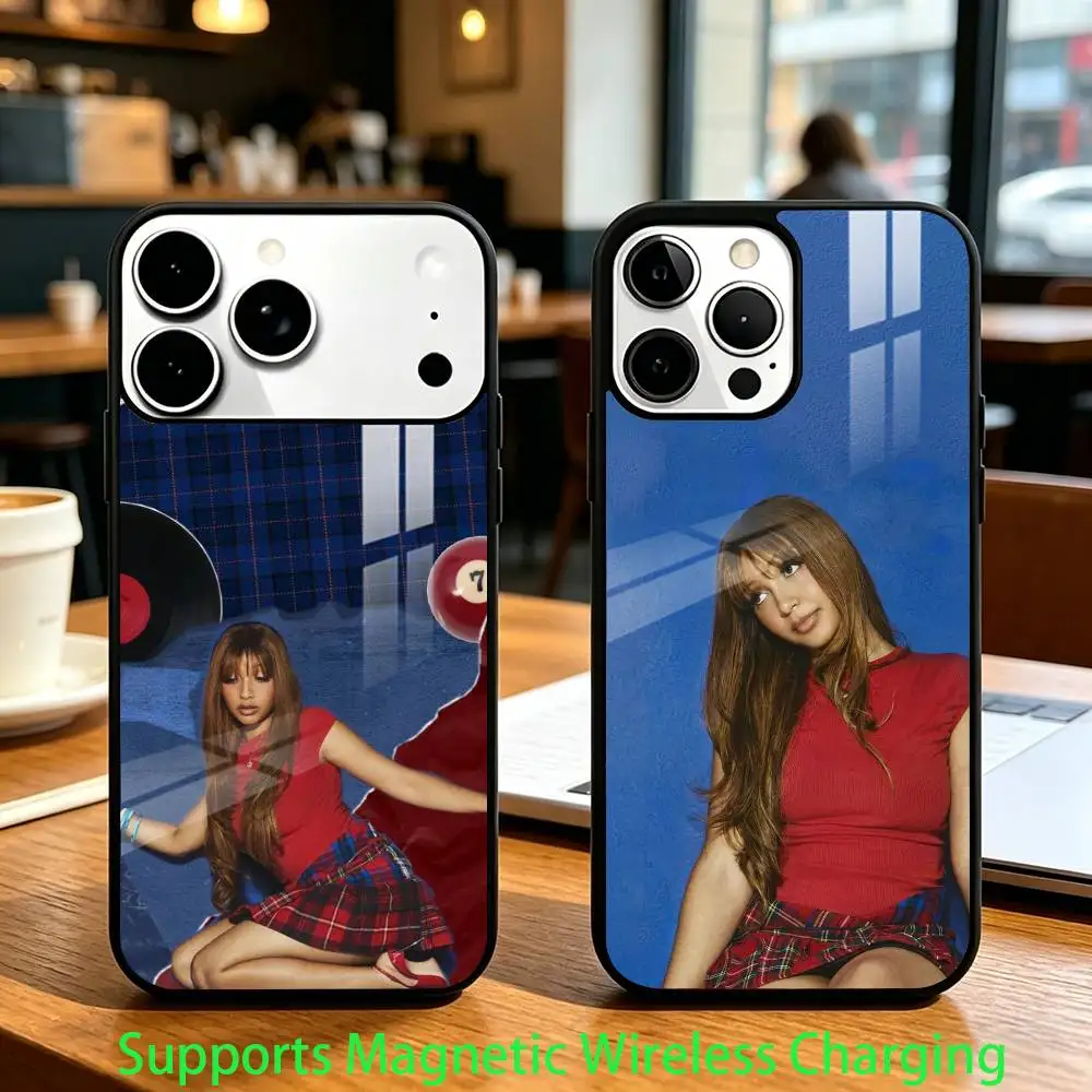 

Singer PinkPantheress Phone Case For iPhone17,16,15,14,13,12,11 Plus,Pro Compatible with magnetic wireless charging