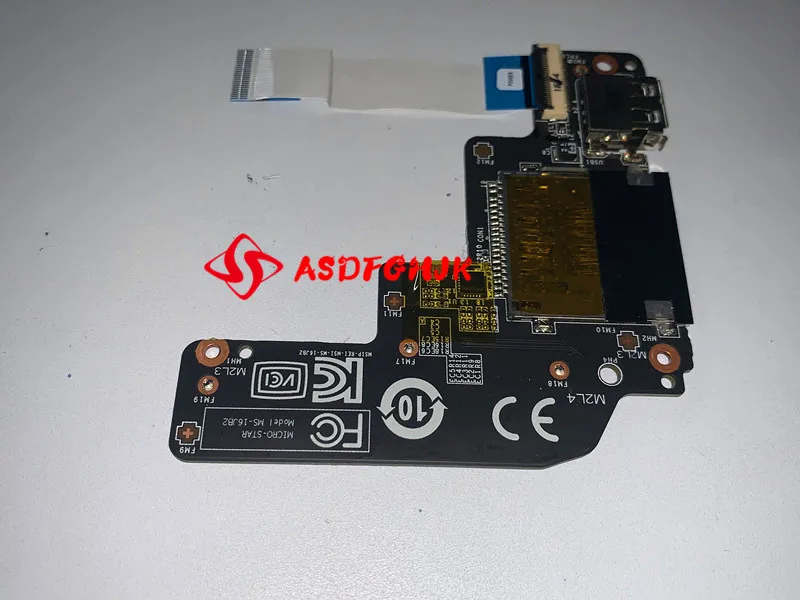 

Original FOR MSI GE72VR Gp62 GP72 GE62VR GL62 GL72 Card Reader Media Button USB Board W/cable Ms-16JB2 MS-16JC MS-16JB Test OK