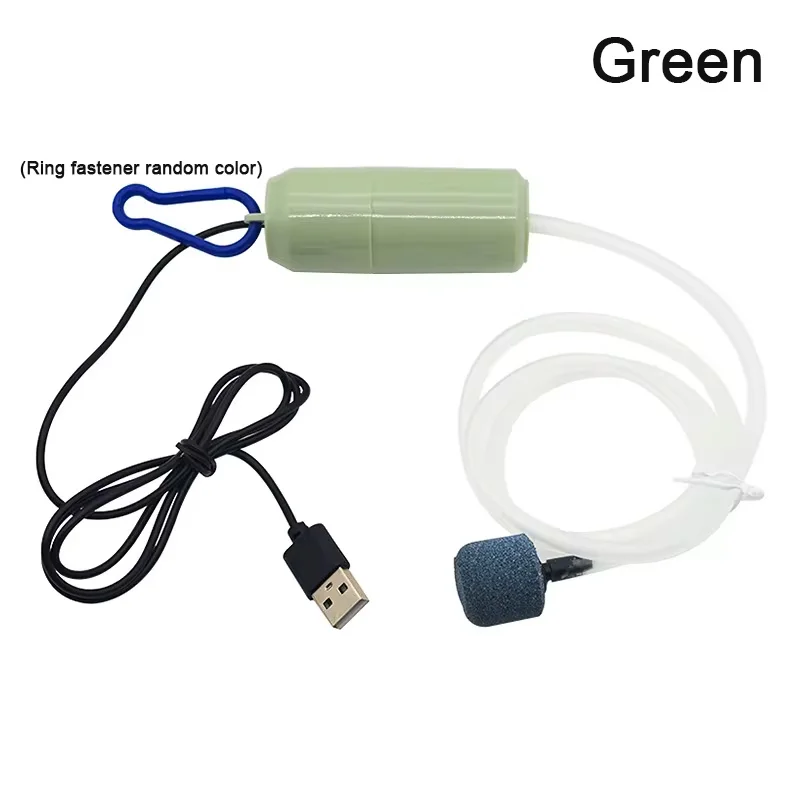 Aquarium USB-Luftpumpe Geräuscharmer Luftkompressor für Fischbecken Tragbarer Mini-Sauerstoffgenerator Belüfter Aquariumzubehör 5V