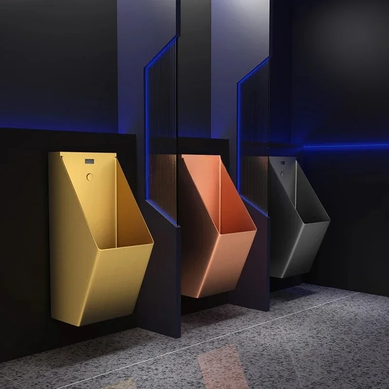Integrated induction 304 stainless steel urinal wall-mounted urinal men's urinal bar