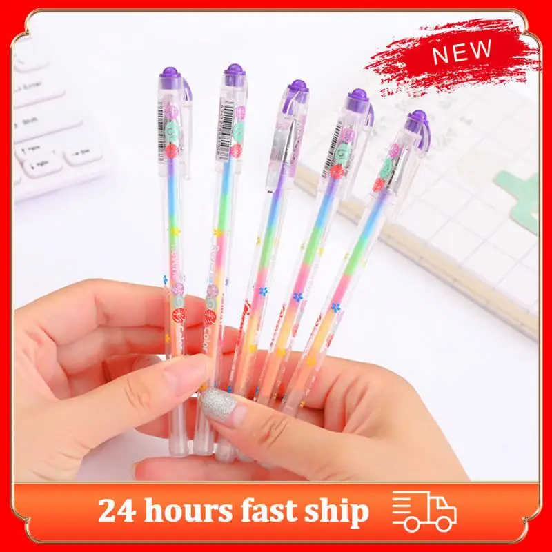 Niedliches Design Gel Stift schnell trocknende Tinte Graffiti Stift schreiben fließend nicht leicht deformiert Pastell Stift Kunst liefert bequemen Griff