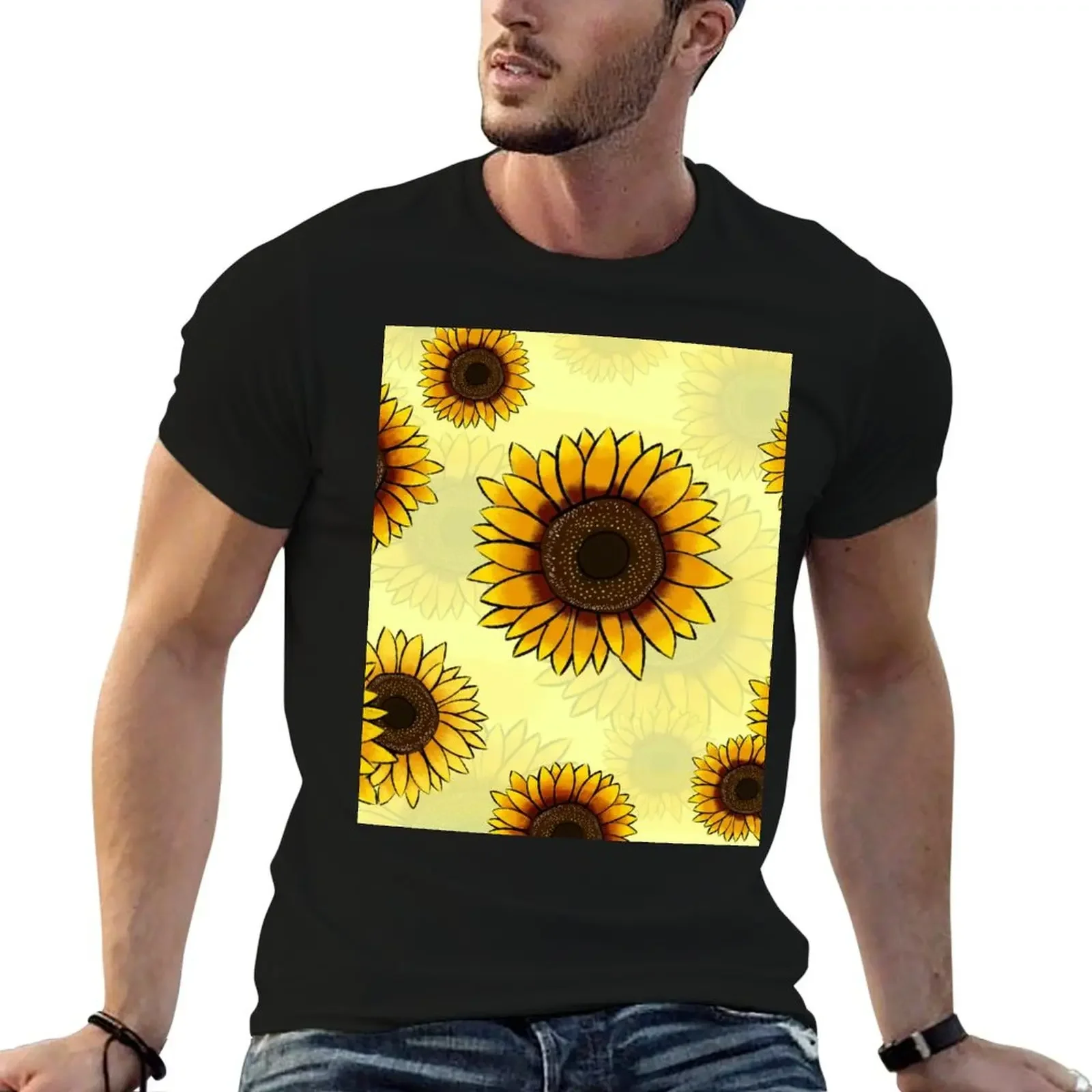 

Sunflowers T-Shirt quick drying essential t shirt blue archive plain mens cotton t shirts