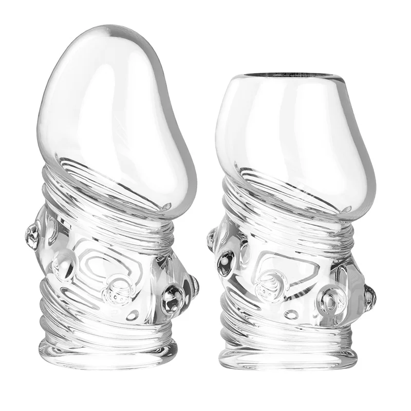 2pcs/set Cock Ring Foreskin Correction Penis Sleeve Ghost Exerciser Sex Toys for Men Rings Penis Extender Adult Toys Cockring