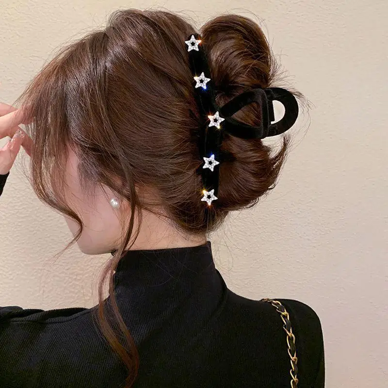 Retro Massaal Kristal Haar Klauwen Vintage Grote Plaat Haarklem Gesp Haarspelden Haarspeldjes Hoofddeksels Voor Vrouwen Haaraccessoires Nieuw