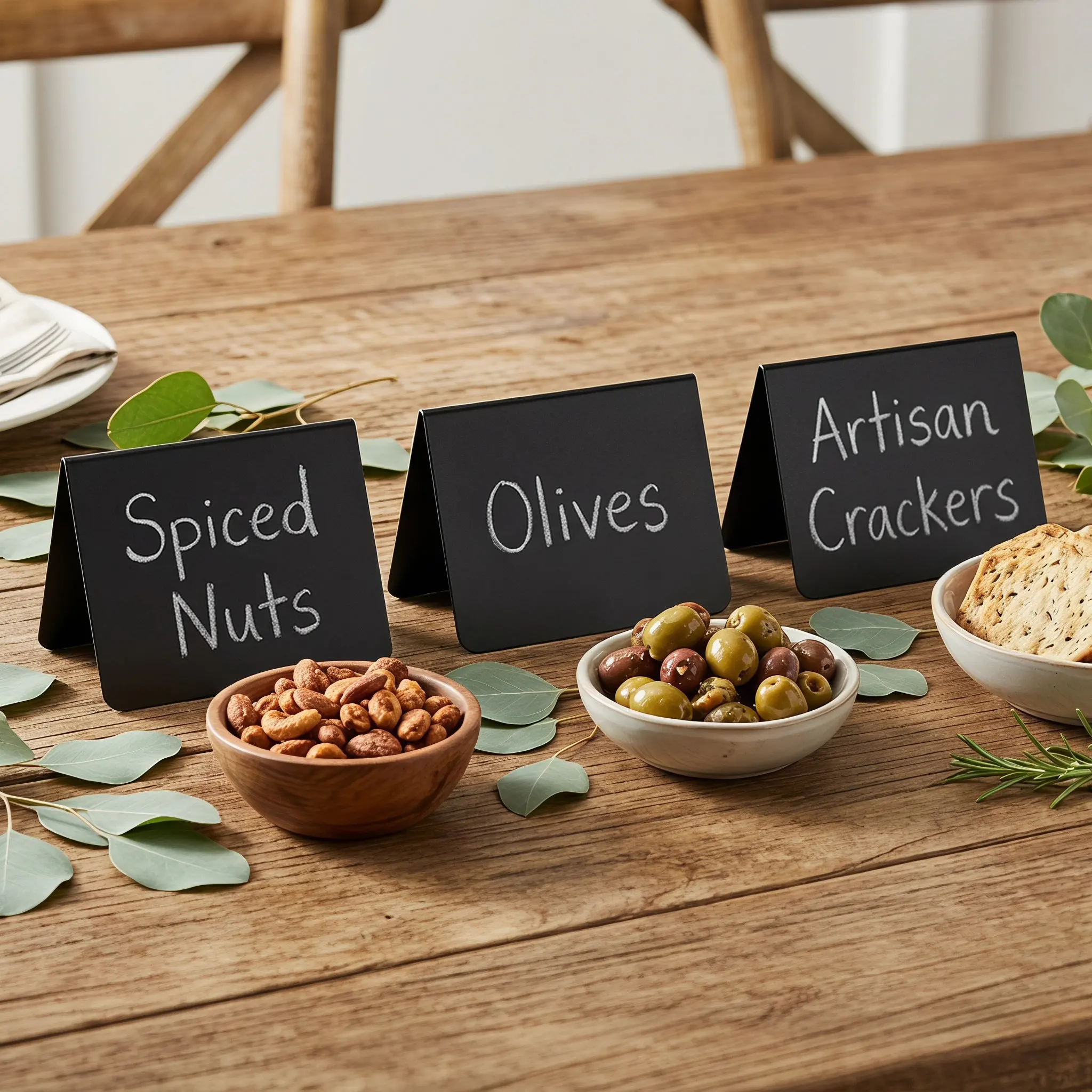 40Pcs Mini Chalkboard Labels Small Blackboard Food Tags for Buffet Catering Supplies Table Place Card Holders Restaurant Use