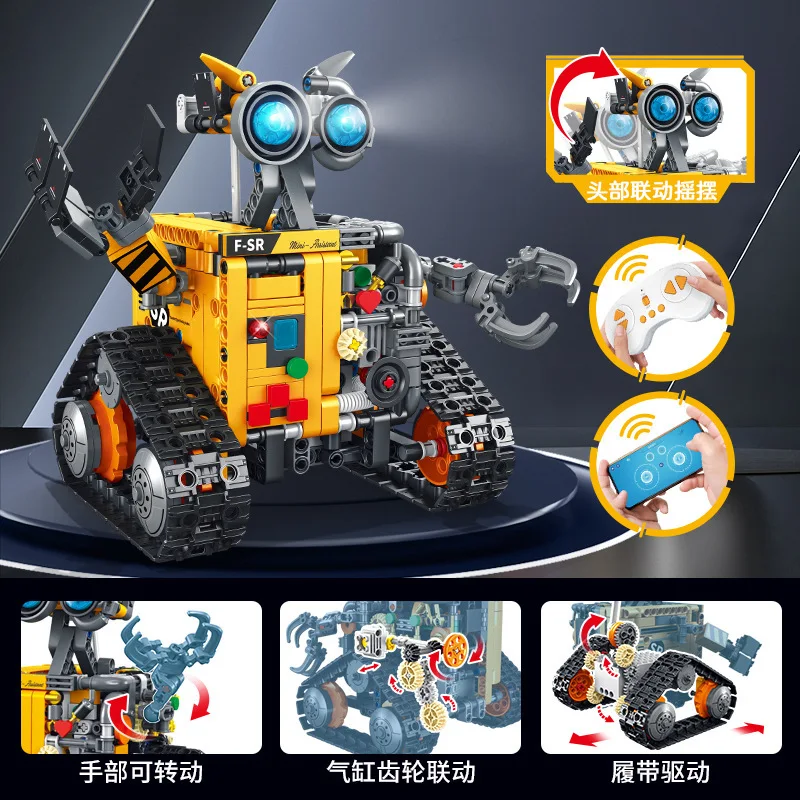 NEW 3in1 Robot Motorized High-tech APP RC Robot Motor Power Functions DIY Educational Building Block Model For Children Toy Gift