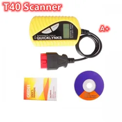 A+ T40 Scanner QUICKLYNKS Multi-language CAN OBDII Scanner T40 Code Reader Auto Diagnostic Tool OBD2 EOBD JOBD