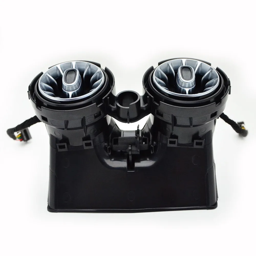 unique HYDAUTOA  3 CoLOrs Rear Air Conditioning Vent LED Turbine with Ambient Lightfor Mercedes Benz C Class W205 2015-2021