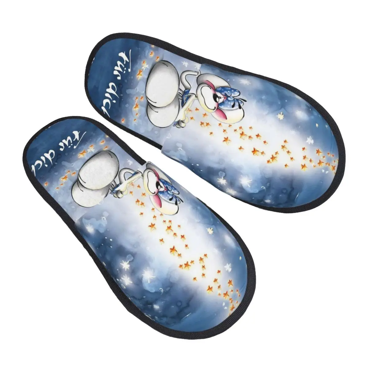 D-Diddles شبشب منزل غير قابل للانزلاق Diddl Catoon شبشب منزلي ناعم من الفرو شرائح غرفة المعيشة #1