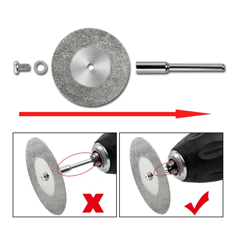 Tooth Grinding Blade Electric Grinding Saw Blade Carving Jade Slice With Connecting Rod Light Cutting