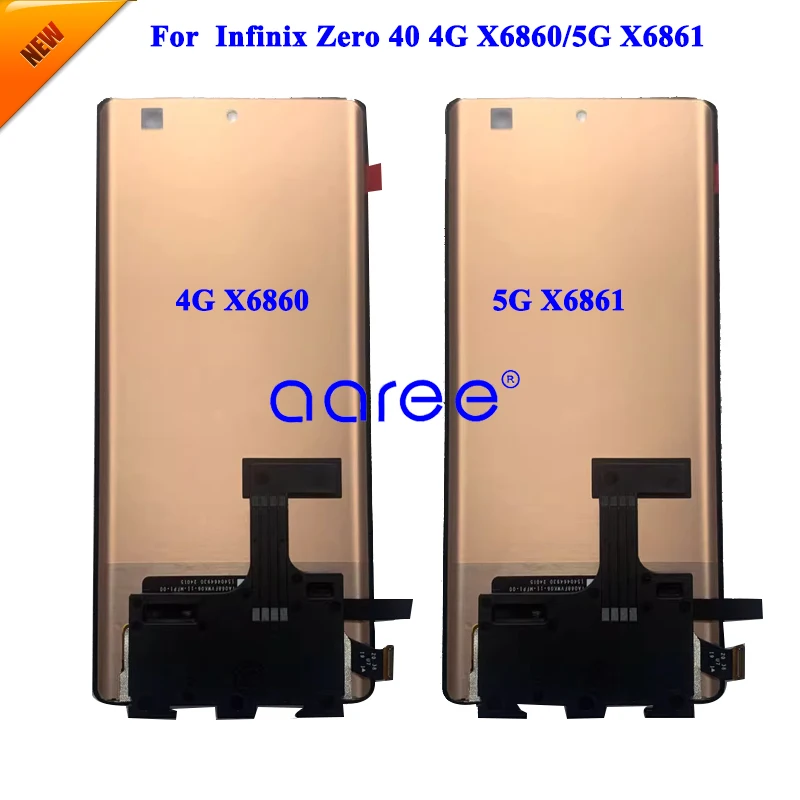 Оригинальный ЖК-экран AMOLED для Infinix Zero 40 4G X6860, ЖК-экран для Infinix Zero 40 5G X6861, сенсорный ЖК-экран в сборе с дигитайзером