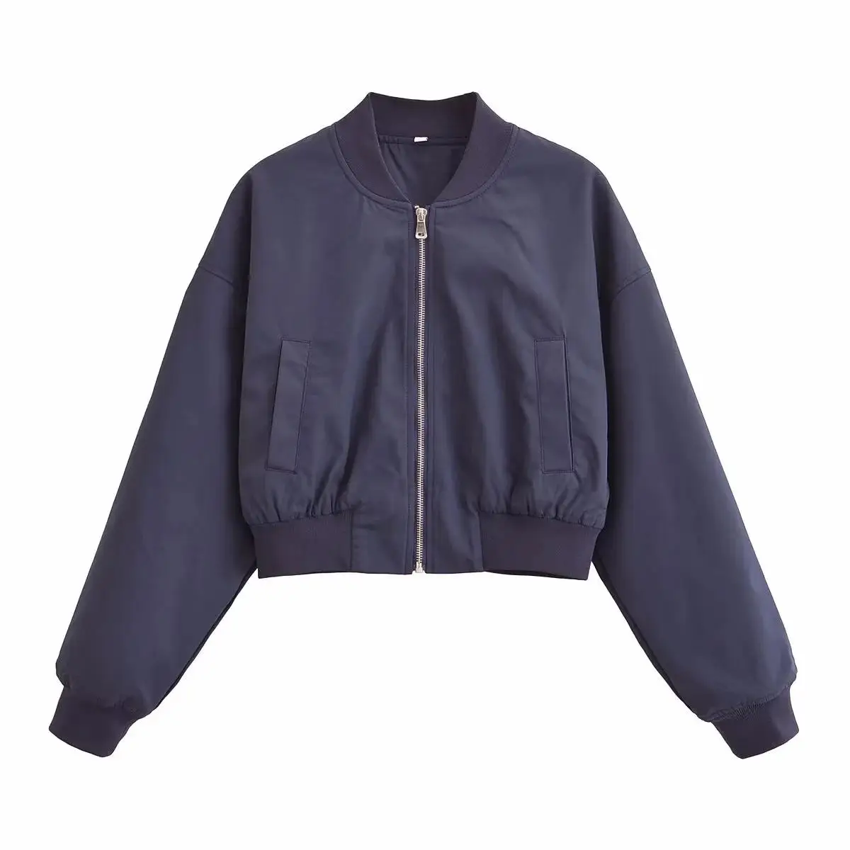 

Street Sle Retro ex ort Flight Jaet Женское модное бейсбольное пальто с воротником и кетами Универсальная верхняя одежда