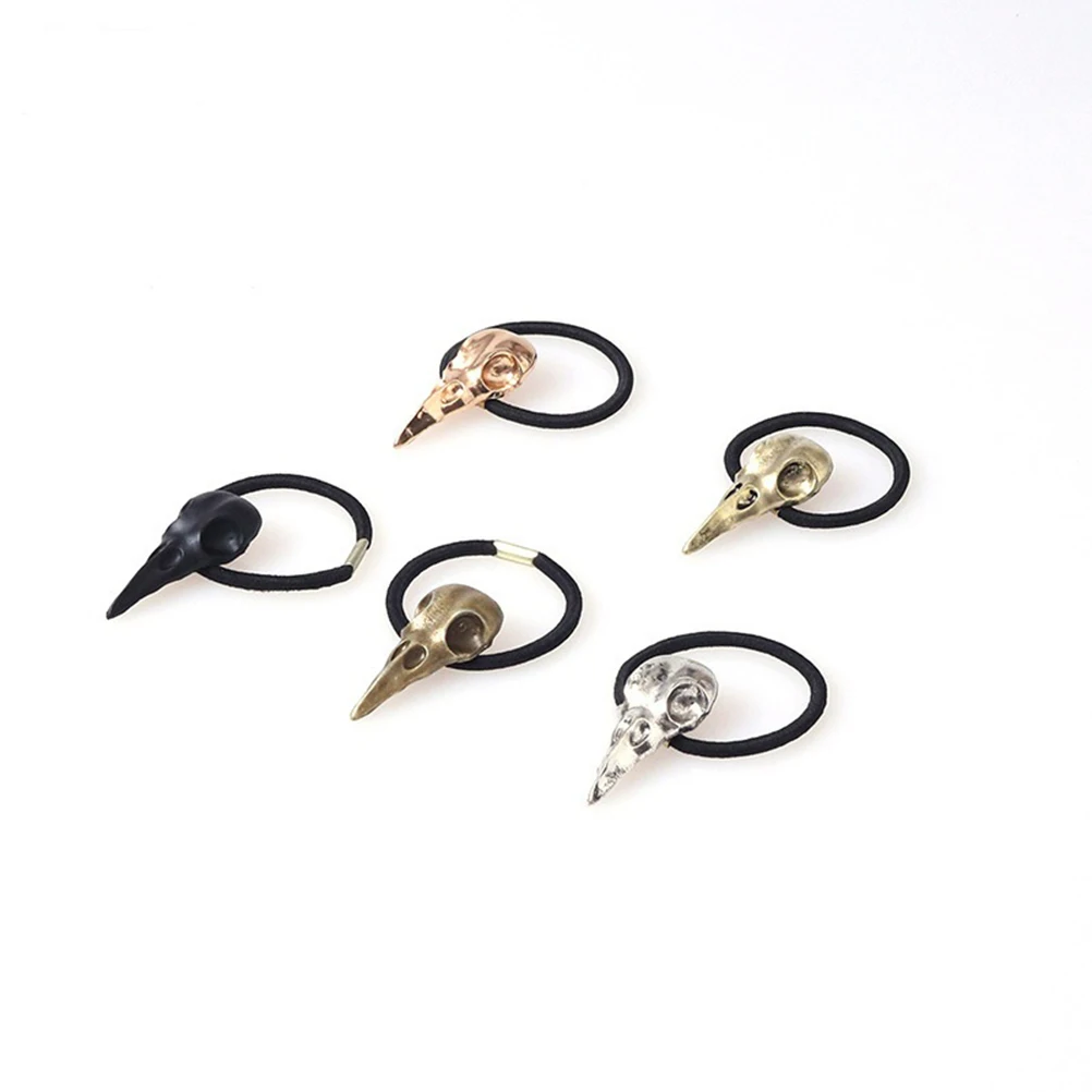 

Metal Crow Skull Hair Elastic Accessories Novelty Ties Punk Style Halloween Costume Masquerade Festivals Carnivals
