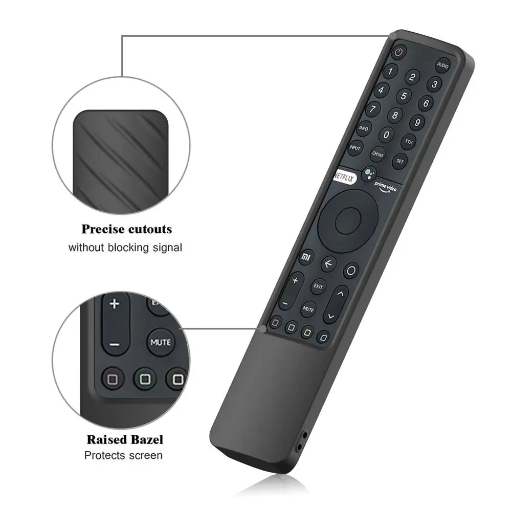 Silicone Remote Control Case Compatible For Xiaomi P1 Mi Tv A2 58 55 50 43 32 43 P1e55 Xmrm-19 Protective Cover