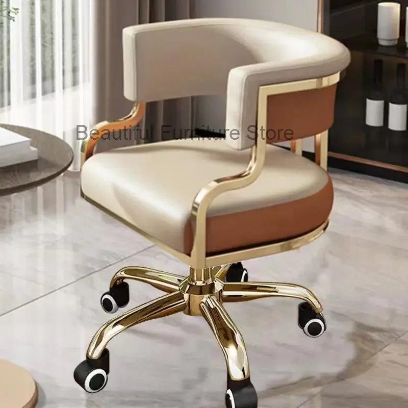 

360 Degrees Rolling Swivel Styling Barber Chair Lounge Manicure Beauty Salon Barber Chair Reclining Hair Cadeira Salon Furniture