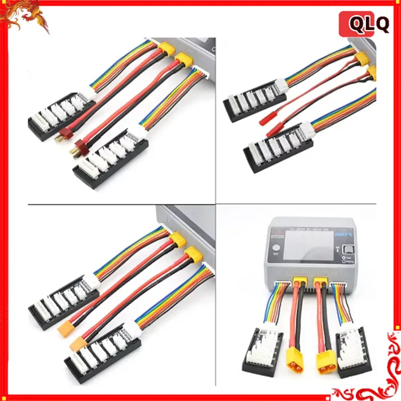 Xt60/Xt30/Jst/Ec5/Trx T-Plug Balance Charger Extension Cable And 2pcs 2-6s Extension Board For Hota D6 D6pro D6+ Smart Charger