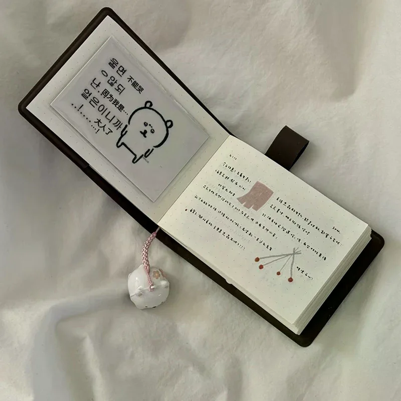 Brown Pocket Book Japanese Style Ins Niche Simple Portable Mini Notebook Diary