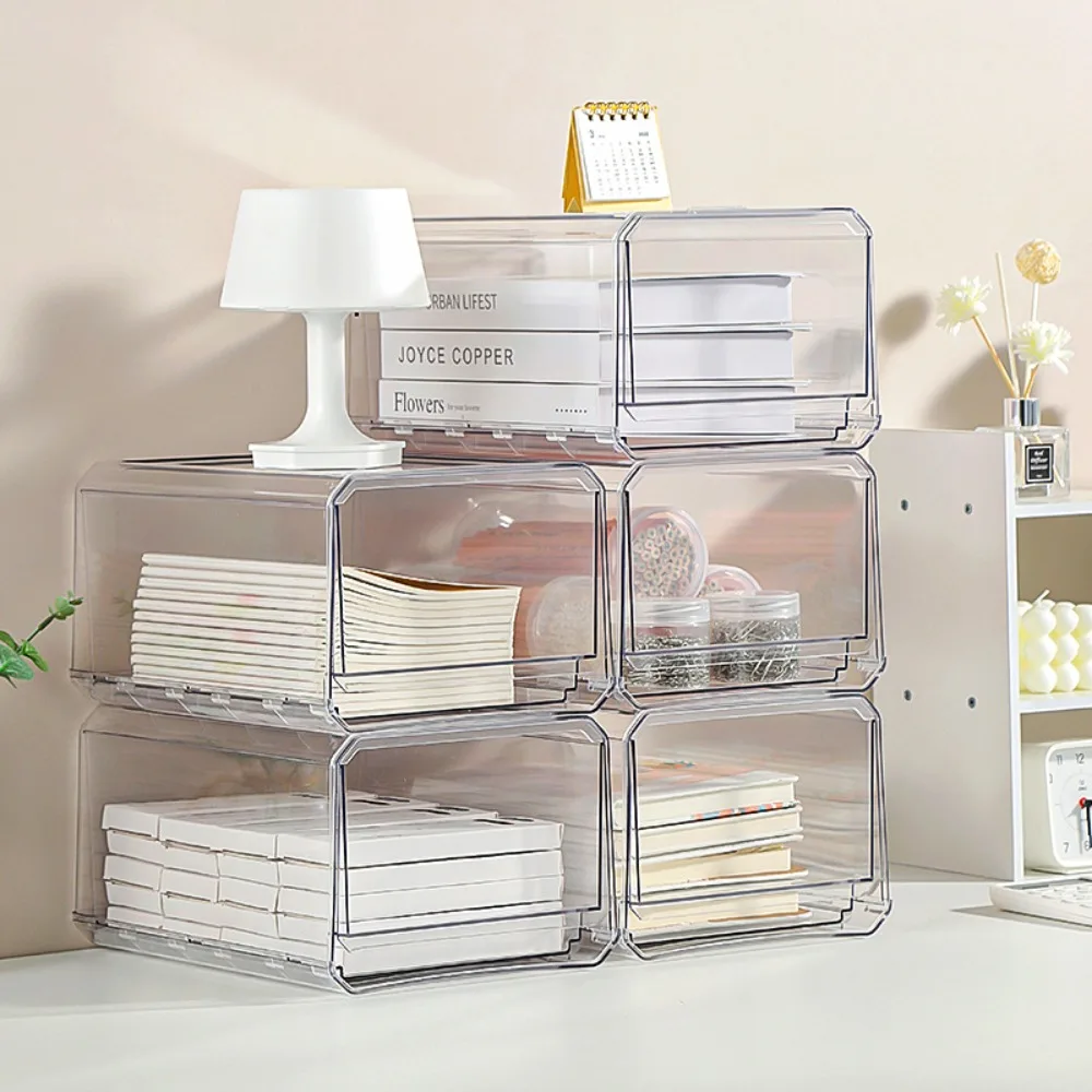 

Drawer-type Cosmetics Storage Box Transparent Waterproof Refrigerator Storage Box Large Capacity with Lid Desktop Storage Box