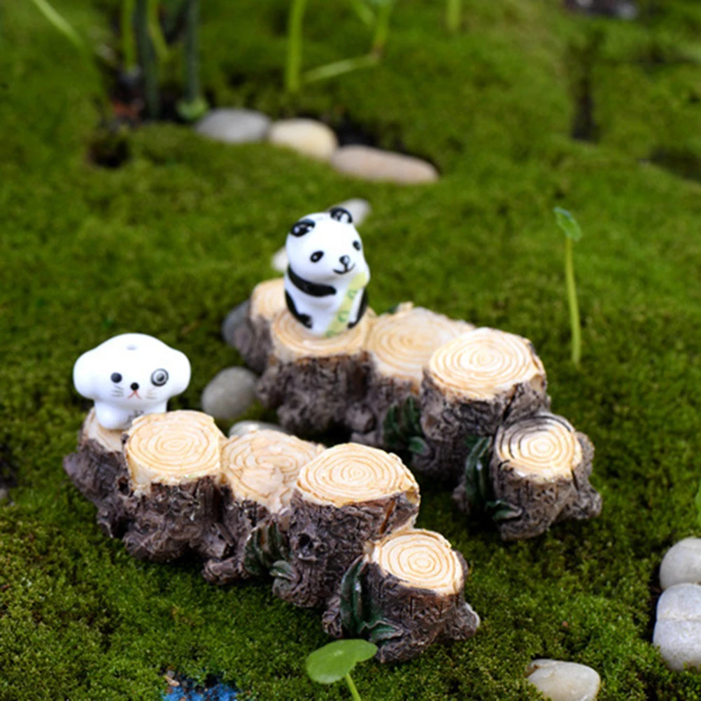 

5Pcs Moss Micro Landscape Resin Ornaments Creative Miniature Garden Decoration for Succulent Bonsai Terrarium Colorful Home