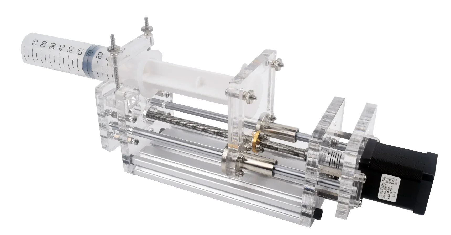 Syringe pump, injection propulsion pump, liquid drip machine - foot pedal/limit switch