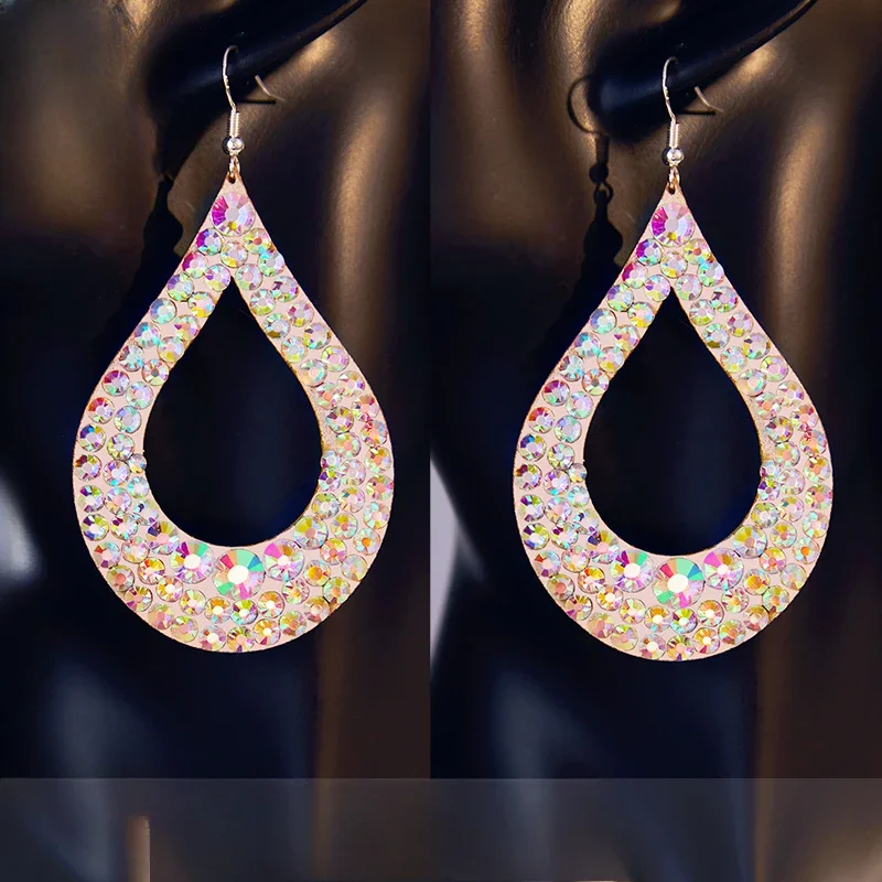 Handmade Rhinestone Belly Dancing Earrings