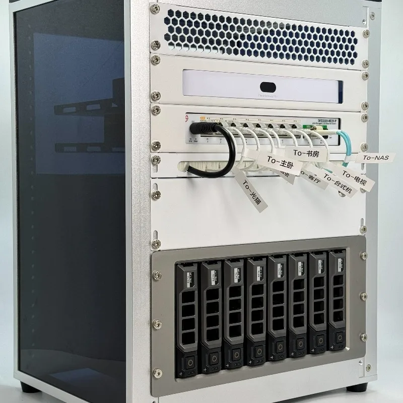 Modular Cabinet NAS Hard Disk Compartment, Hard Cabinet 8 Hard Expansion Cabinet