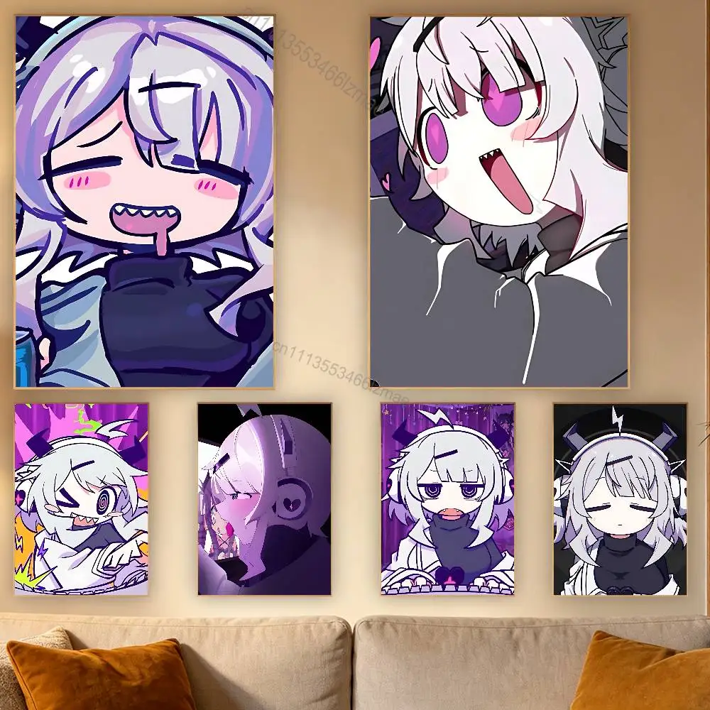 

Y-Yunyun Syndrome Qtie Poster Wall For Sticky Decoration Waterproof Home Living Room Bedroom Bar