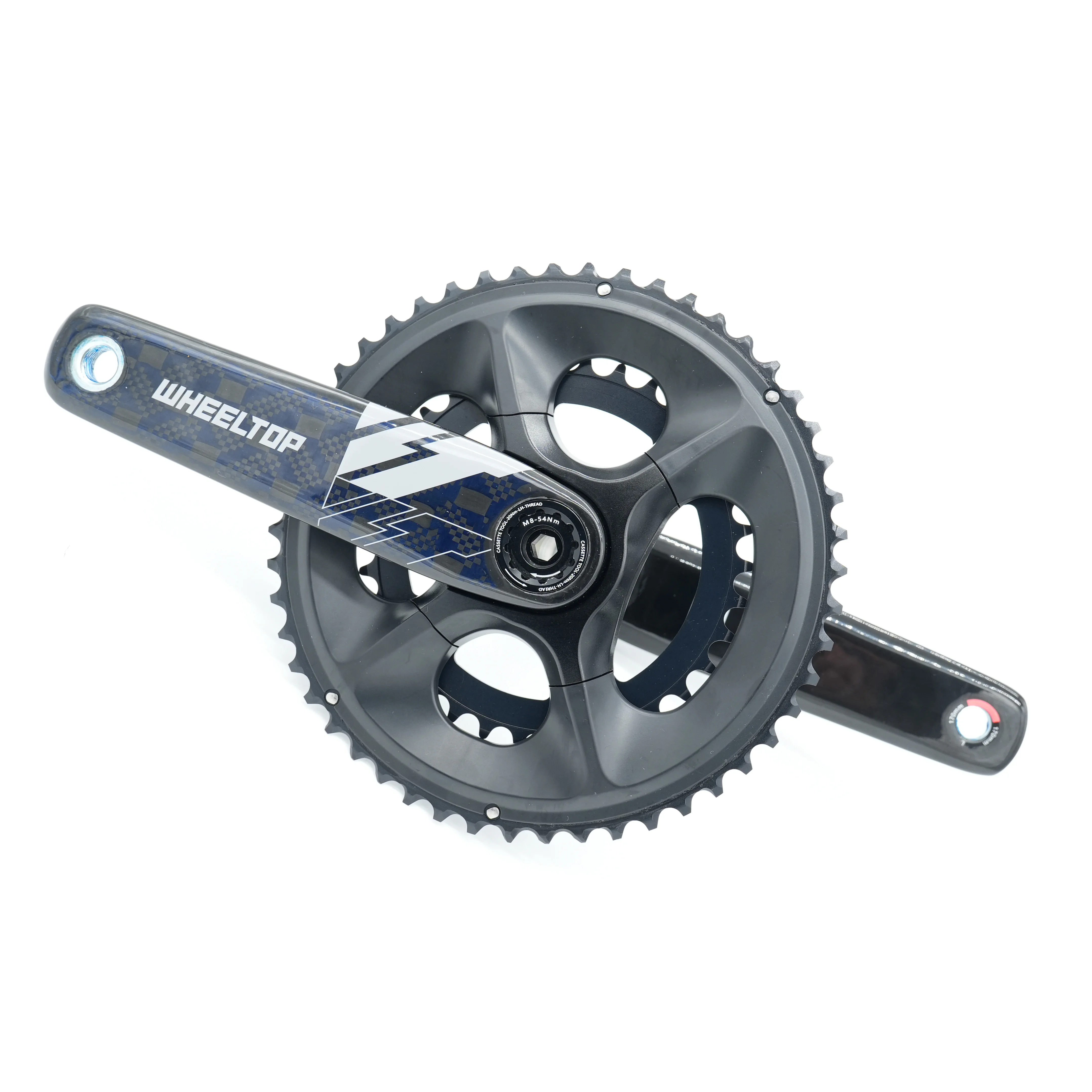 WheelTop 50T/34T 52T/36T Carbon Crankset For Mountain Bike And Road Bike Ultra-Light Bicycle Parts With Various Crank Length
