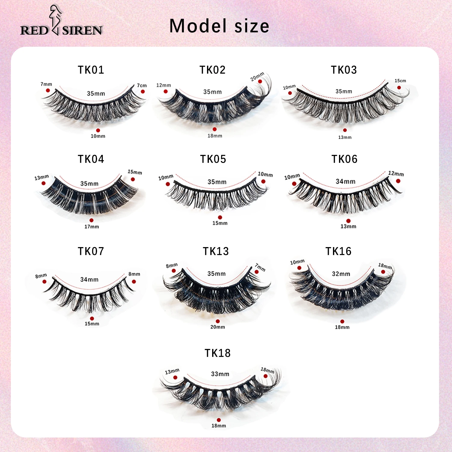 Free Shipping 10 Pairs Russian Strip Lashes 10mm-18mm Dcurl Faxu Mink Eyelashes Fluffy False Eyelashes Makeup